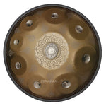 Handpan, frequence 432hz, frequence 440hz, hang drum, hang, gamme Ré mineur Kurd, Zenapan, Do majeur, handpan origine, acheter handpan, couleur bronze