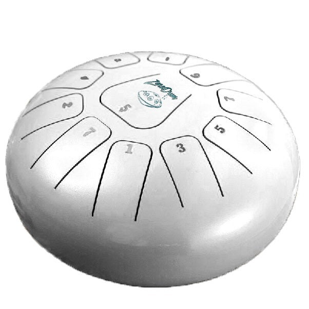 tongue drum, steel tongue drum, tank drum, acheter, prix, tambour a langue, 11 notes blanc